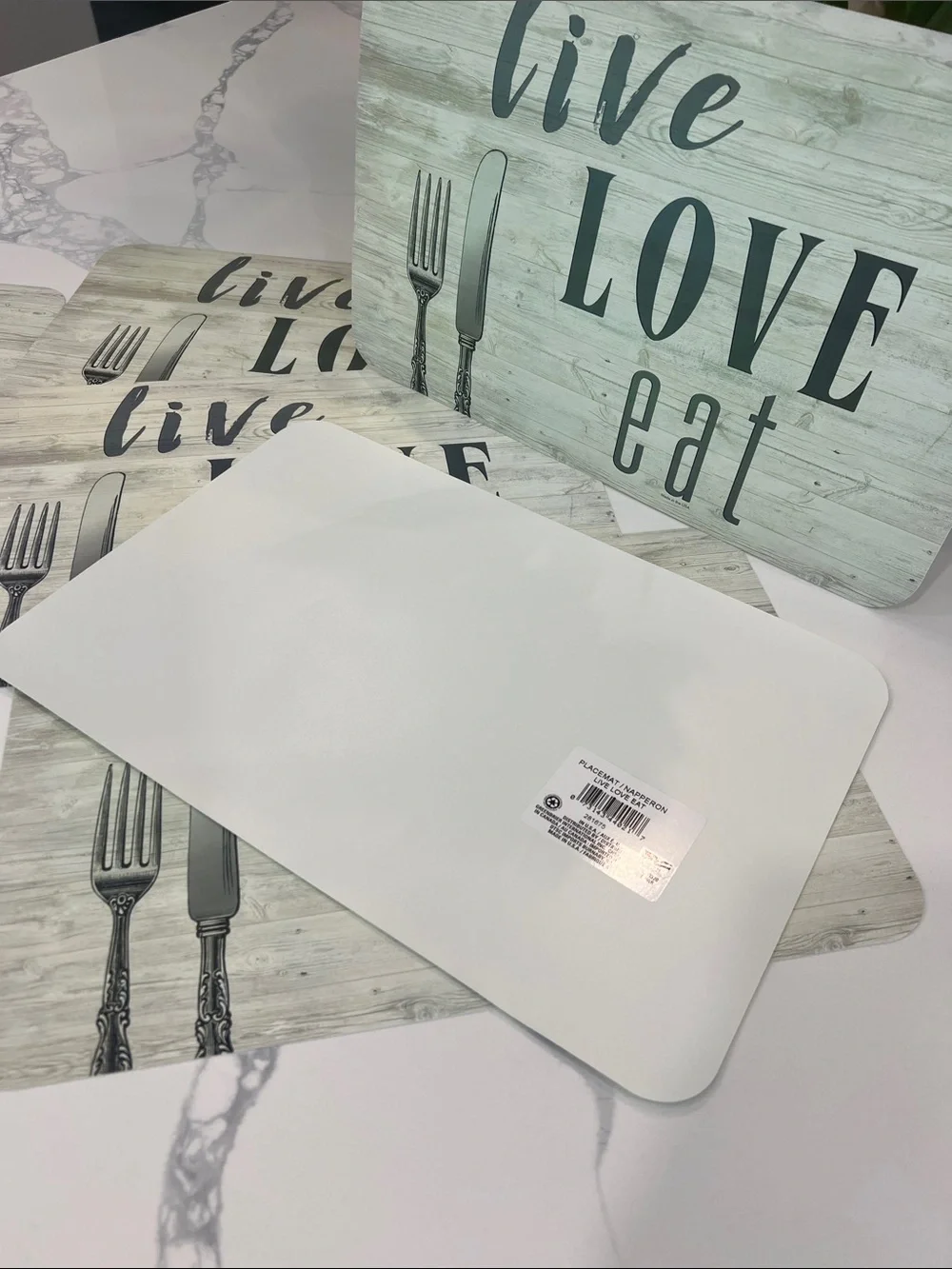 Live 🍴Love 🍴eat... 6pc Placemats.